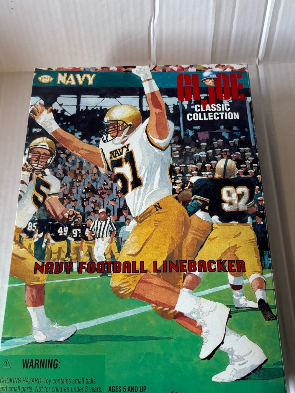 G.I. Joe Navy Football Linebacker Classic Collection Action Figure Hasbro 1998